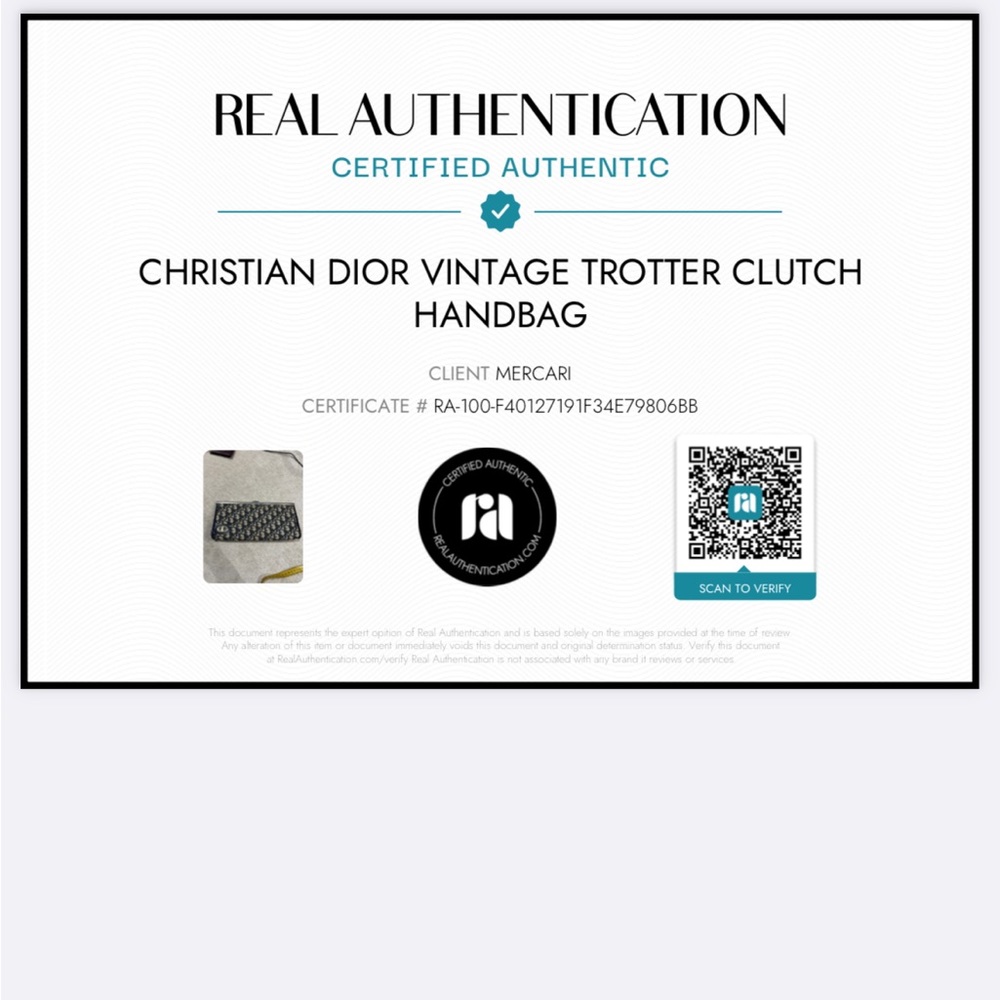 SOLD Christian Dior trotter clutch handbag with COA - Picture 3 of 13